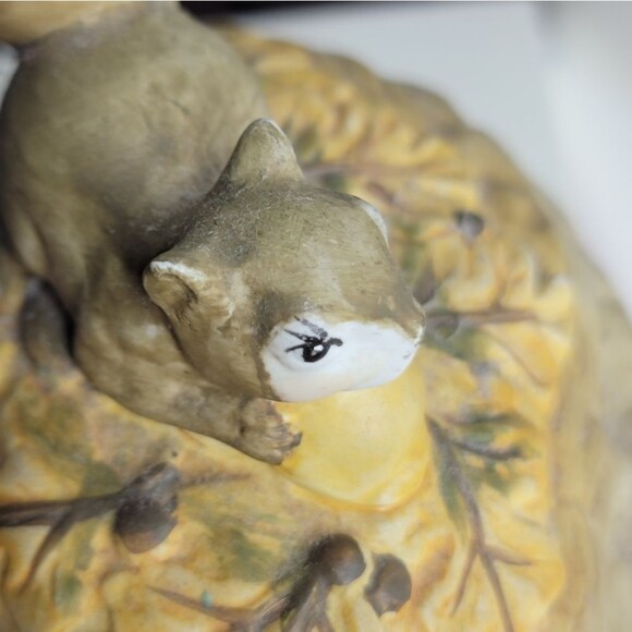 1998 vintage ceramic squarel nuts candy dish bowl - Picture 10 of 10